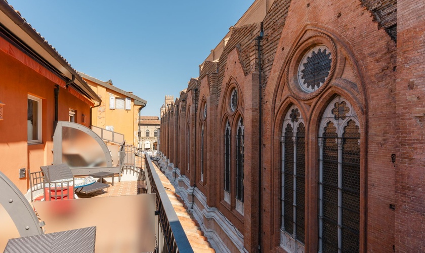 Deluxe Double Room with Terrace Art Hotel Commercianti Bologna Deluxe Double Room with Terrace Art Hotel Commercianti Bologna