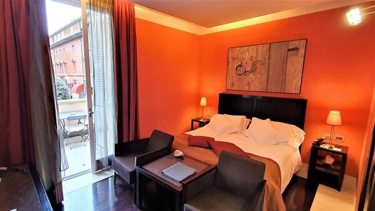 Deluxe room balcony art hotel novecento bologna, italy Deluxe room balcony art hotel novecento bologna, italy