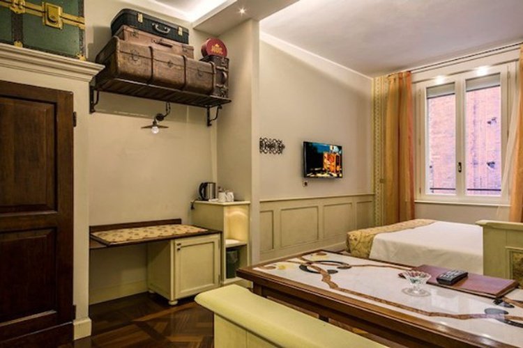 Classic double room art hotel commercianti bologna Classic double room art hotel commercianti bologna