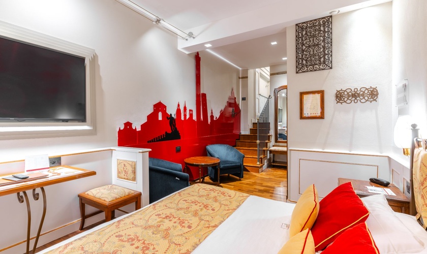 Classic double room Art Hotel Commercianti Bologna Classic double room Art Hotel Commercianti Bologna
