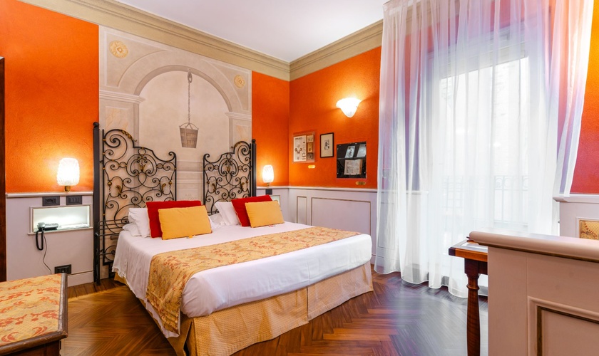 Deluxe Double Room with Terrace Art Hotel Commercianti Bologna Deluxe Double Room with Terrace Art Hotel Commercianti Bologna