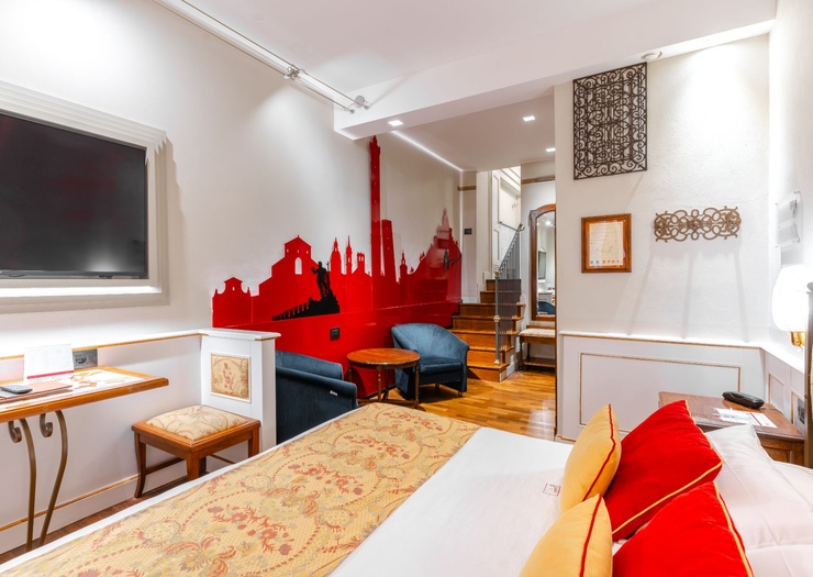 Classic double room Art Hotel Commercianti Bologna Classic double room Art Hotel Commercianti Bologna