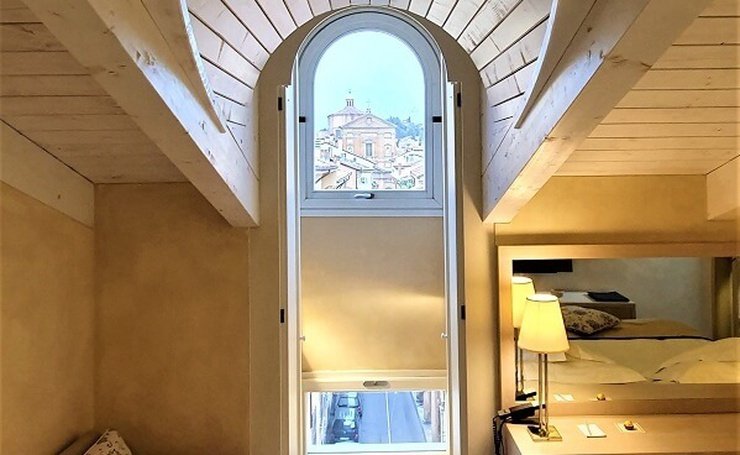 Deluxe penthouse room art hotel novecento bologna, italy Deluxe penthouse room art hotel novecento bologna, italy