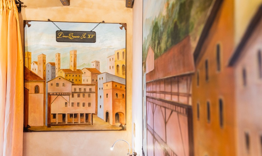 Deluxe Double Room with Terrace Art Hotel Commercianti Bologna Deluxe Double Room with Terrace Art Hotel Commercianti Bologna