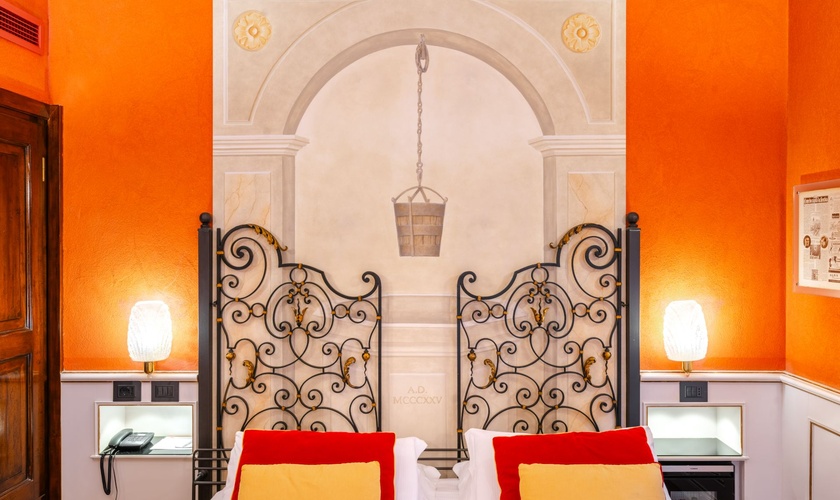 Deluxe Double Room with Terrace Art Hotel Commercianti Bologna Deluxe Double Room with Terrace Art Hotel Commercianti Bologna