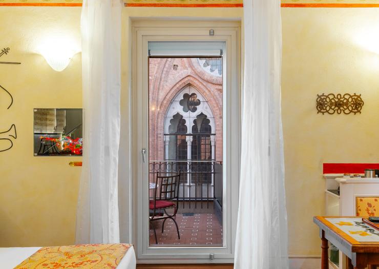 Deluxe Double Room with Terrace Art Hotel Commercianti Bologna Deluxe Double Room with Terrace Art Hotel Commercianti Bologna